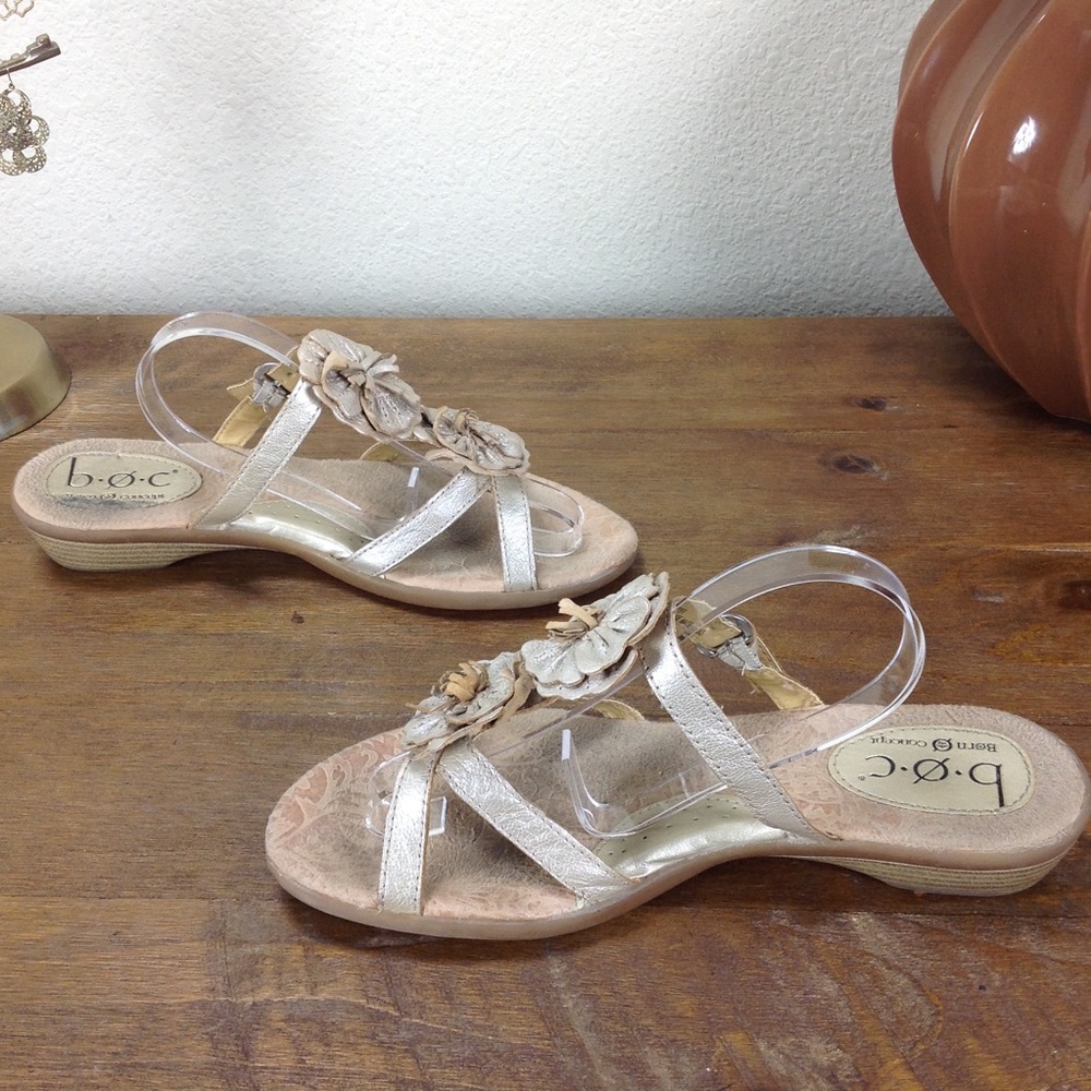 BOC- Born Gold Leather Cushioned Insole Sandals - Picture 5 of 7